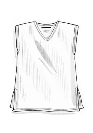 Strickpullunder aus Bio-/Recycling-Baumwolle - pazifikblau