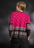 “Noon” wool/lyocell cardigan (dark peony M)