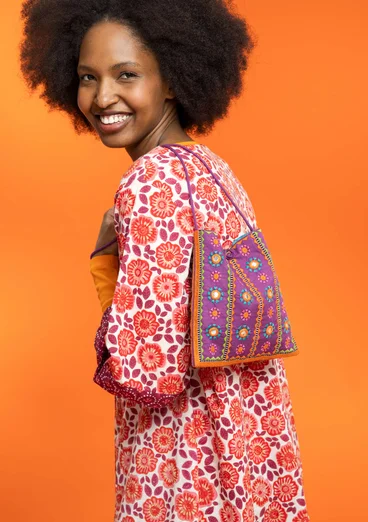 “Sunita” organic cotton embroidered bag - mayflower