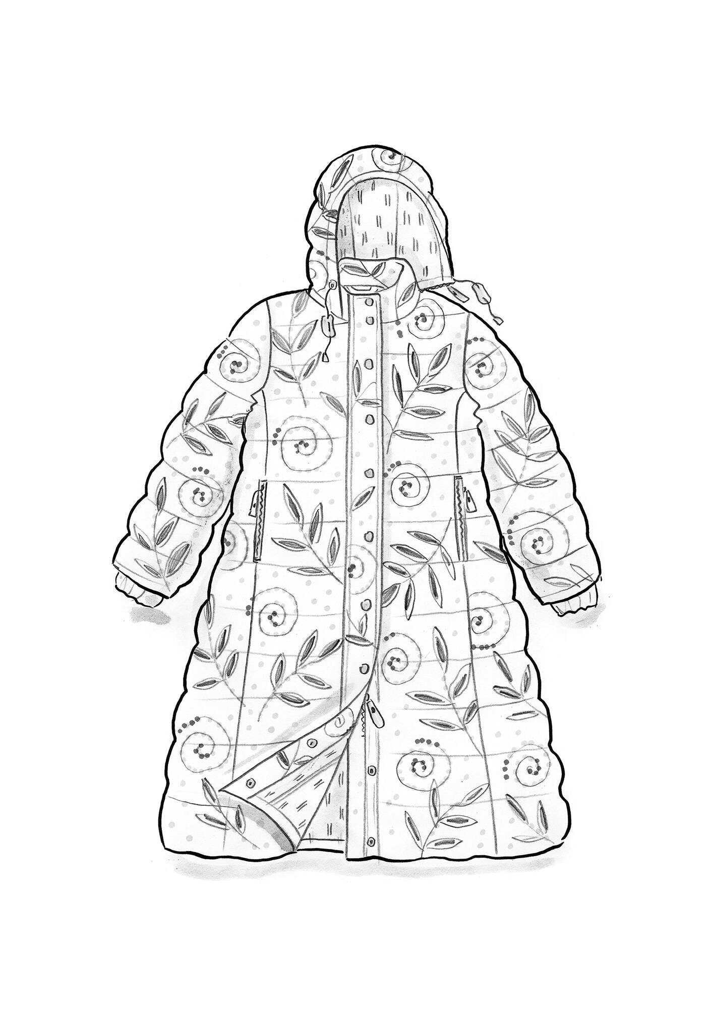 Bhumika” recycled polyester/down coat gudrunsjoden.com