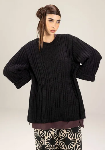 Pull "Midori" en coton biologique - noir