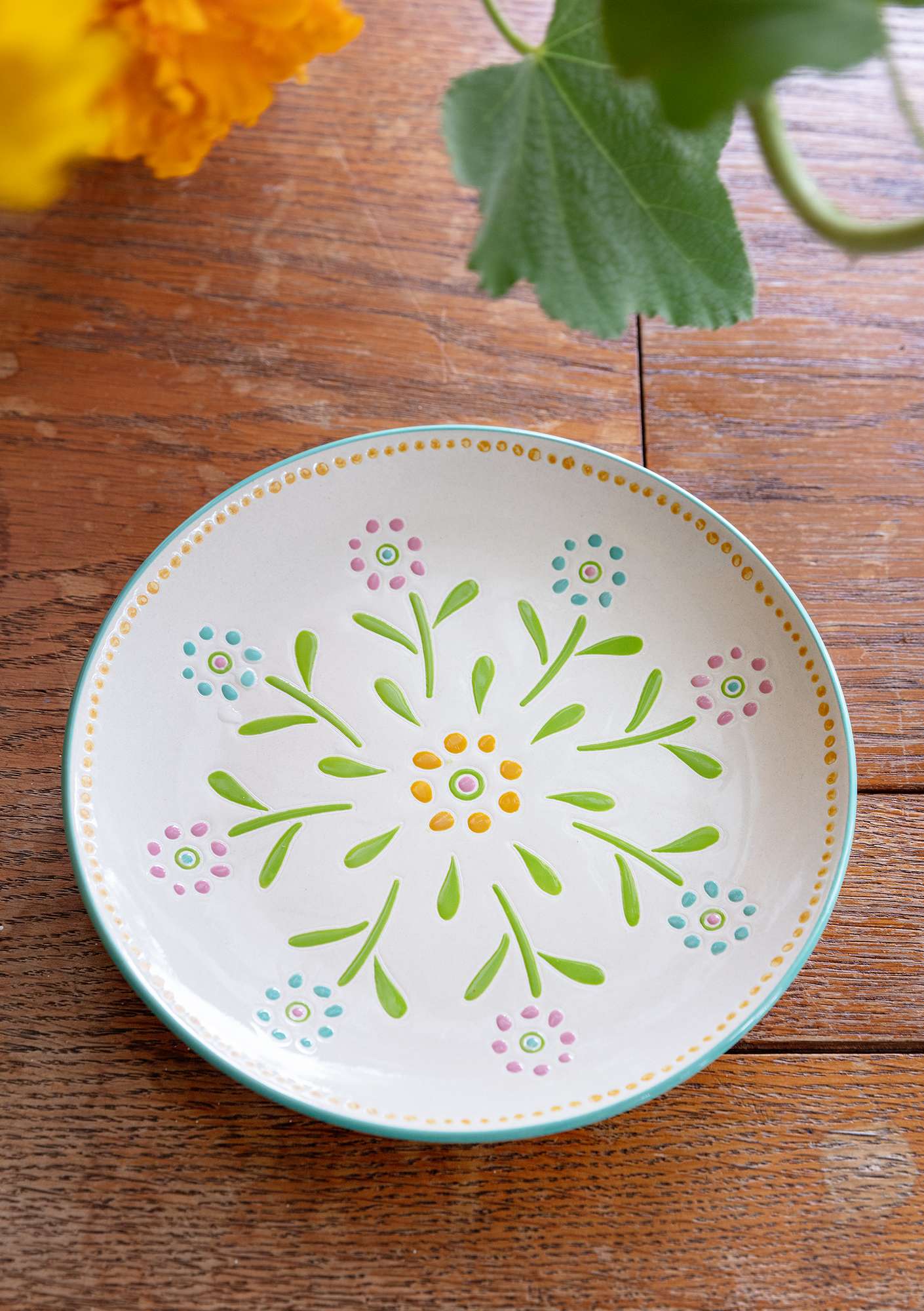 Sidetallerken  Chai  i keramik ubleget/flerfarvet thumbnail