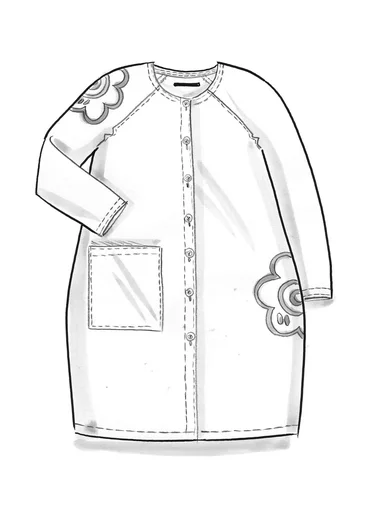 Kleid „Web“ aus Öko-Baumwolle - chili