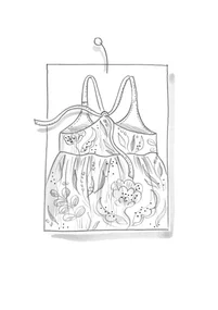 Robe "Artichoke" en tissu de coton biologique - 