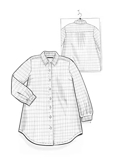 Kangaspaita "Wavy” ekopuuvillaa - sinivihreä