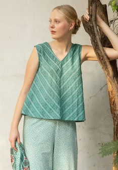 Bluse „Eka“ aus Bio-Baumwolle - wermutkraut