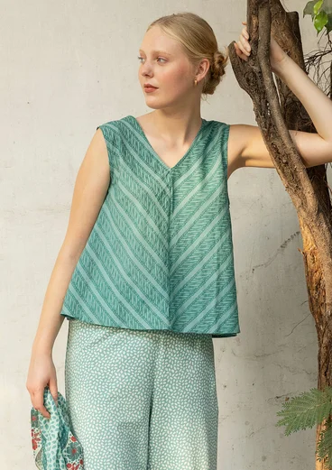 Bluse "Eka" i økologisk bomuld - malurt