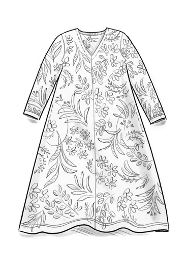 Gemustertes Jerseykleid „Sanvi“ aus Bio-Baumwolle - dunkelgrün