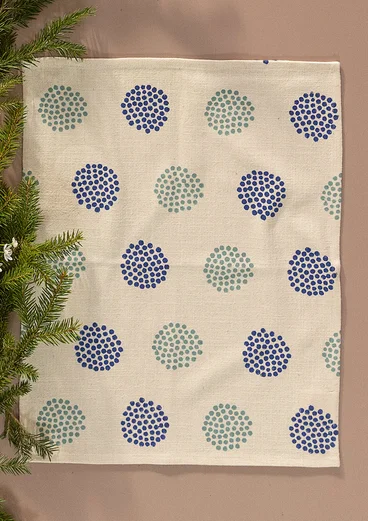 Bordstablett "Taiga" i ekologisk bomull - celadon