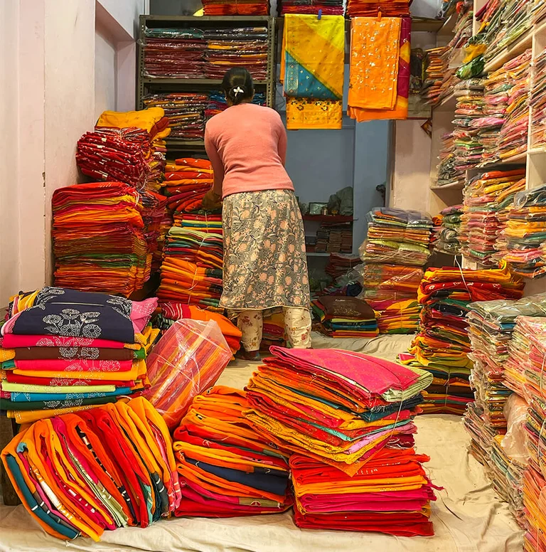 Verkäufer im Khan Market