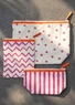 “Tripp-Trapp-Trull” organic cotton toiletry bag set (pink begonia One Size)