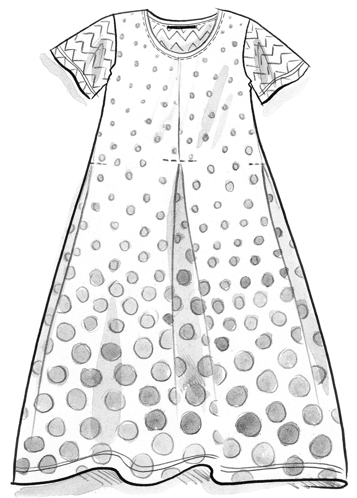 Kleid „Raster“ aus Micromodal/Elasthan
