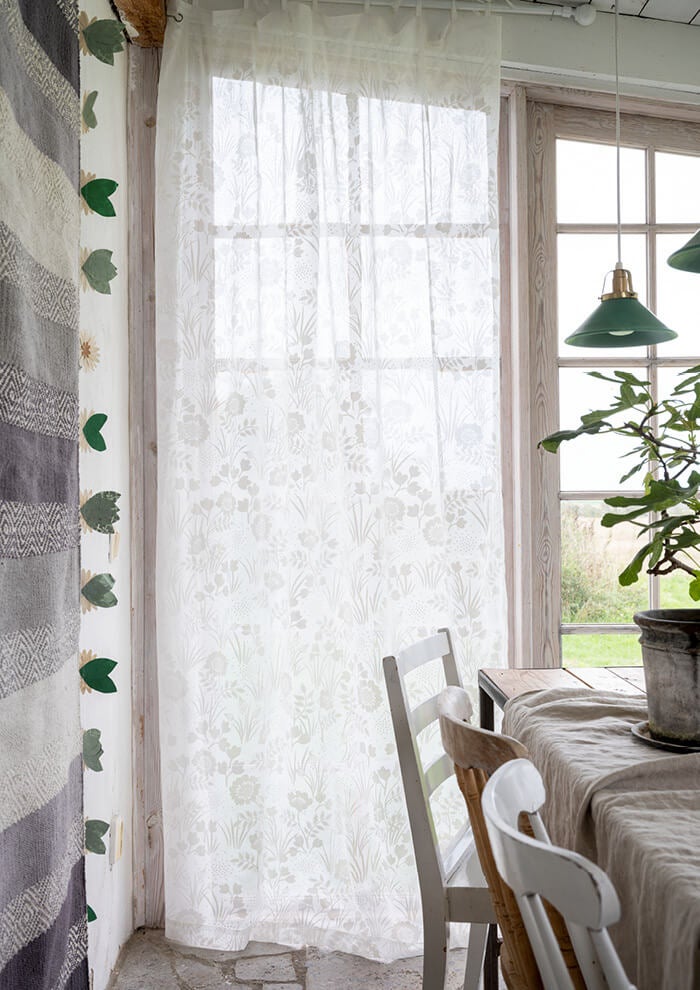 “Vera” organic cotton long curtain
