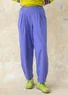 Woven organic cotton trousers (sky blue M)