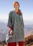 “Sky” woven organic cotton dress (graphite M)