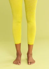 Gestreifte Leggings aus Recycling-Polyamid - limegrn0SL0oblekt