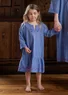 “Twinkle” children’s nightgown in organic cotton (sea blue L)