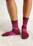 “Siv” organic cotton socks (aubergine L/XL)