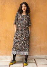 Robe "Hana" en jersey de coton biologique/modal - noir