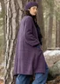“Canada” long cardigan in an alpaca blend (blackberry/melange M)