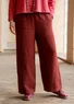 Woven linen pants (red curry XL)