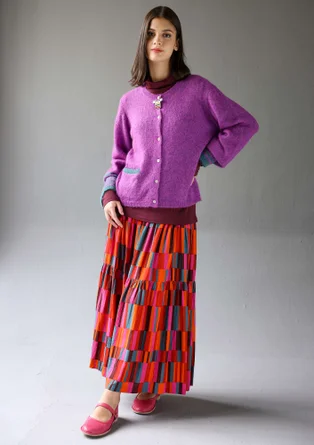 “Stripe” alpaca blend cardigan - mayflower