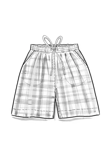 Geweven linnen short "Seraj" - multicolour