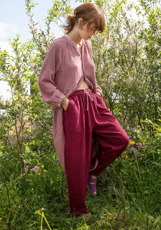 “Ottilia” woven organic cotton trousers - vindruva