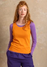 Jerseytop aus Bio-Baumwolle - karotte