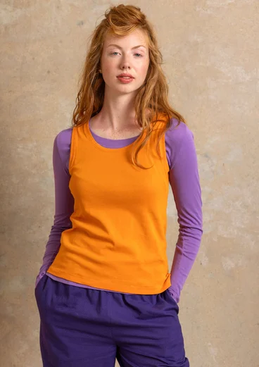 Jerseytop aus Bio-Baumwolle - karotte