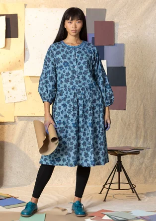 “Petunia” woven organic cotton dress - light blue