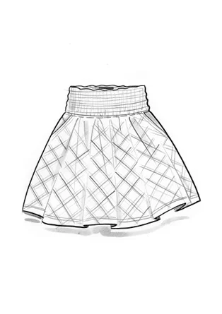 Kurzer Webrock „Juliette“ aus Viskose - hellpfirsich