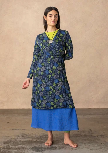 “Krysantemum” organic cotton/modal jersey dress - dark indigo