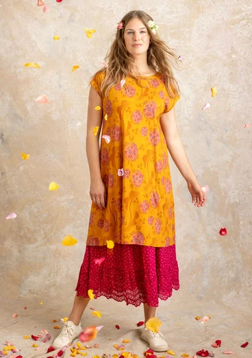 Tricot tuniek "Nypon" van biologisch katoen/modal - afrikaantje