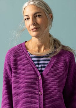 Recycled cotton cardigan mayflower