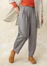 Woven organic cotton trousers (graphite M)