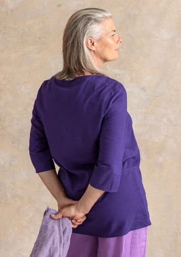 “Vendela” woven organic cotton tunic - night sky