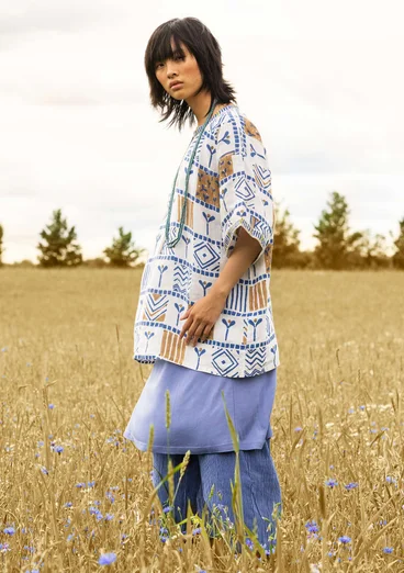 “Aditi” linen tunic - midnight blue