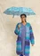 Paraplu "Peggy" van gerecycled polyester (aquagroen Eén maat)