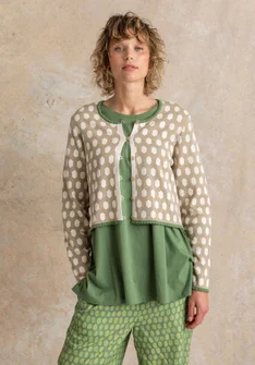 Strickjacke „Vendela“ aus Bio-/Recycling-Baumwolle - dunkelnatur