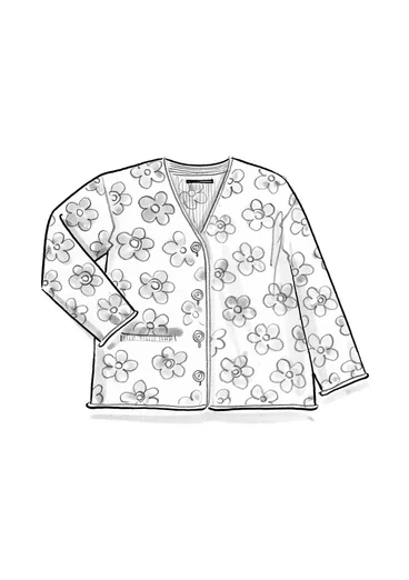 Cardigan "Polli" i økologisk bomuld - brillantblå