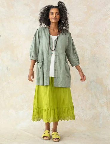 Woven artist’s blouse in organic cotton - hopper