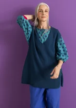 Strickpullunder aus Bio-/Recycling-Baumwolle - pazifikblau