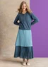 Cardigan "Esme" i økologisk/genanvendt bomuld (indigo grøn L)
