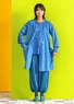 Kleid „Web“ aus Öko-Baumwolle  (leinenblau S)