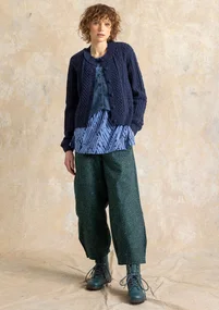 Gilet "Eternity" en maille de laine d'agneau mélangée - indigo