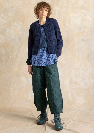 Gilet "Eternity" en maille de laine d'agneau mélangée - indigo
