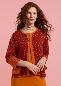 Dotted organic cotton cardigan - rowan