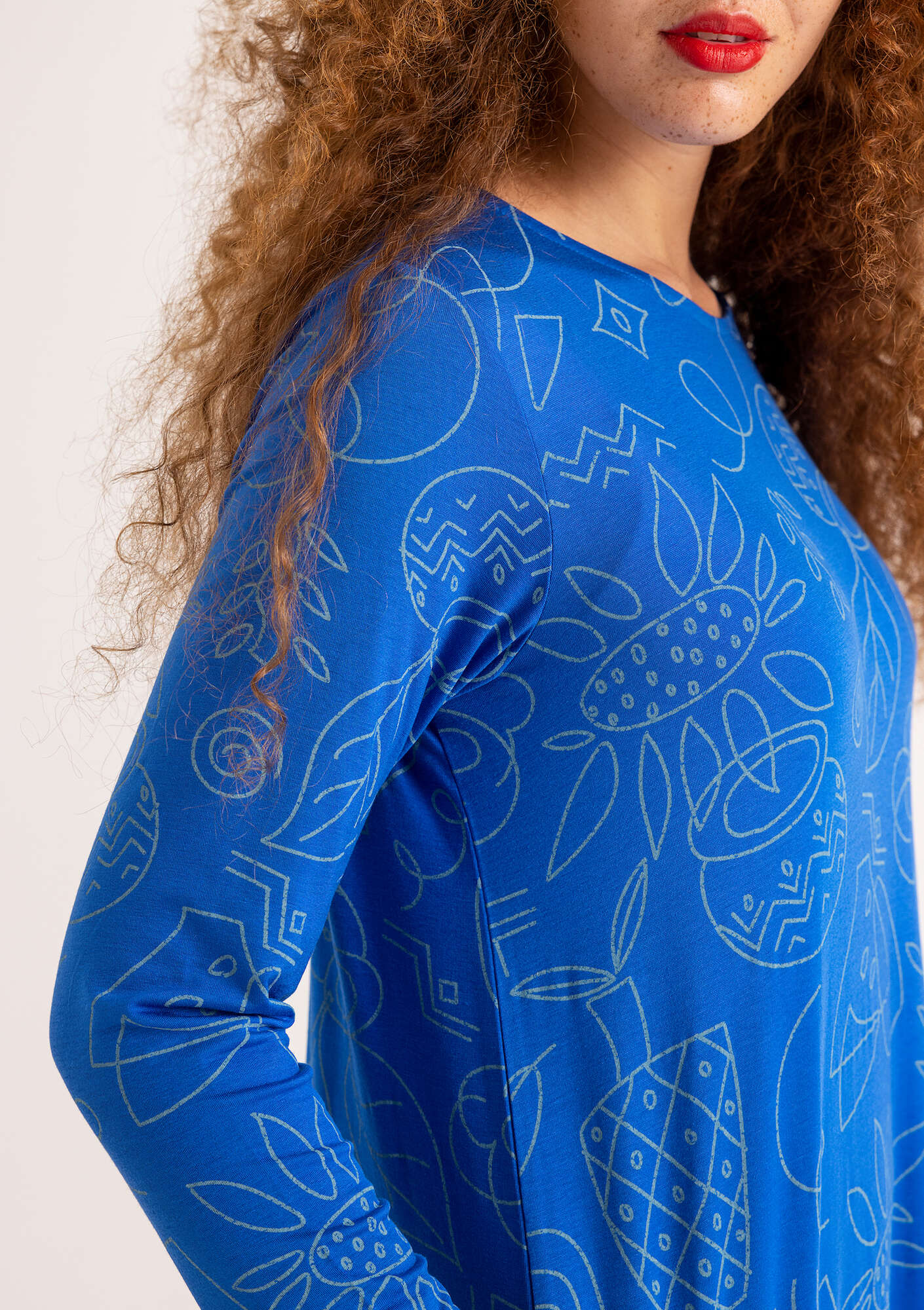 Robe  Contour  en jersey de lyocell/élasthanne bleu saphir