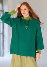 Blouse "Azores" en lin - vert bouteille clair